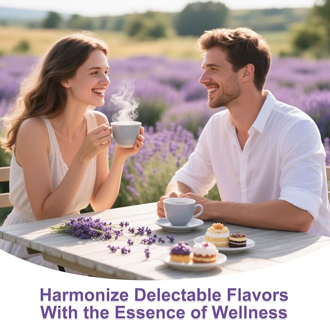 TEARELAE - Lavender Tea, 40 Count - Premium Dried Lavender Flower Tea Bags for Stress Relief - Aromatic Wellness - Non-GMO - Caffeine-Free