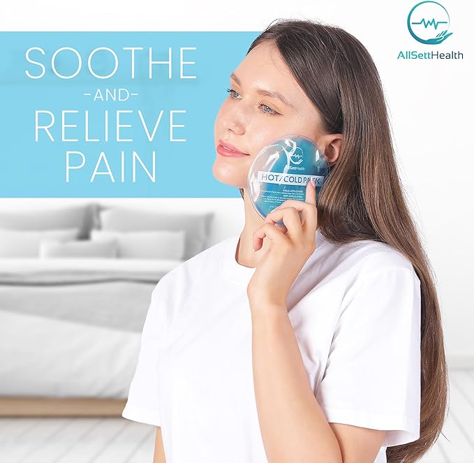 Reusable Hot and Cold Gel Ice Packs for Injuries - Gel Cold Packs for Injuries - Multiple Shapes and Sizes 7 Variety Pack