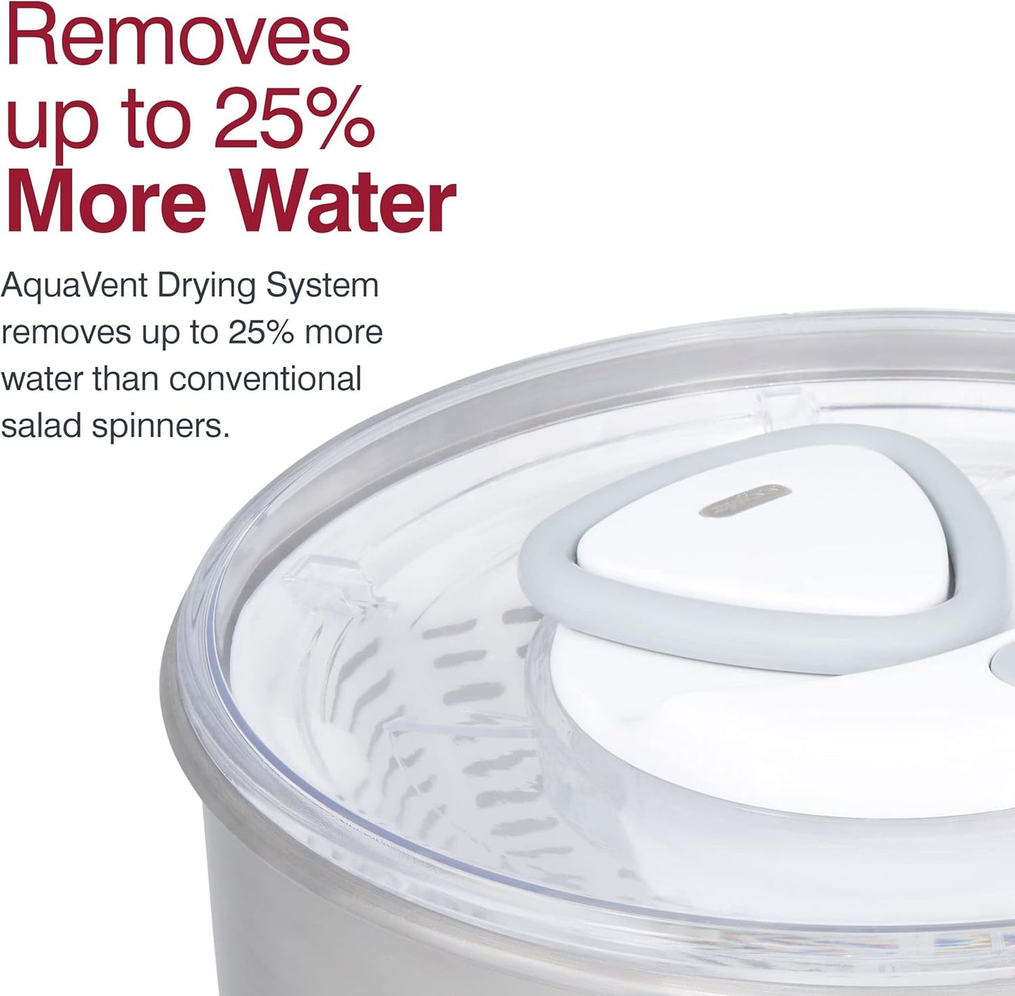 Zyliss Easy Spin 2 Stainless Steel Salad Spinner - Lettuce & Vegetable Spinner - Works as a Large Serving Bowl - Stainless Steel & BPA-Free Kitchen Essential - Silver