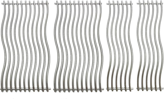 16-3/4" Stainless Steel 4pack Waved Cooking Grids Grates Replacement Parts for Napoleon Triumph 495 Gas Grill S87005