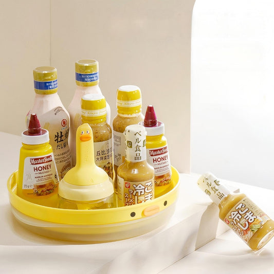 9.8 Inch Lazy Susan Turntable, 360-Degree Rotating Tray with Non-Slip Base, Creative Organizer for Spice Rack, Countertop, Cabinet, Pantry, as Decorative Display for Living & Dining Room