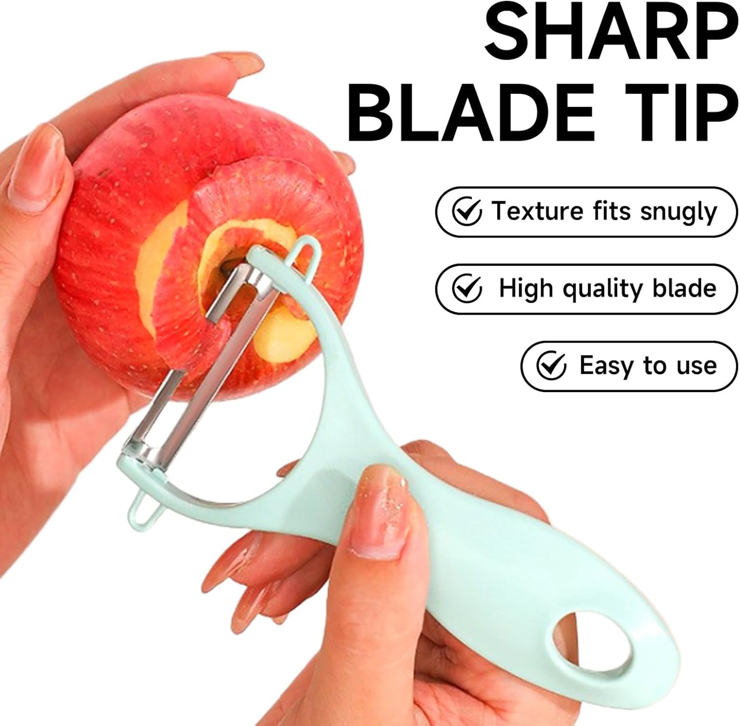 Kitchen peeler, potato peeler, vegetable peeler, carrot peeler, peeler, planer knife 3pcs/ packet Silver/pink/green