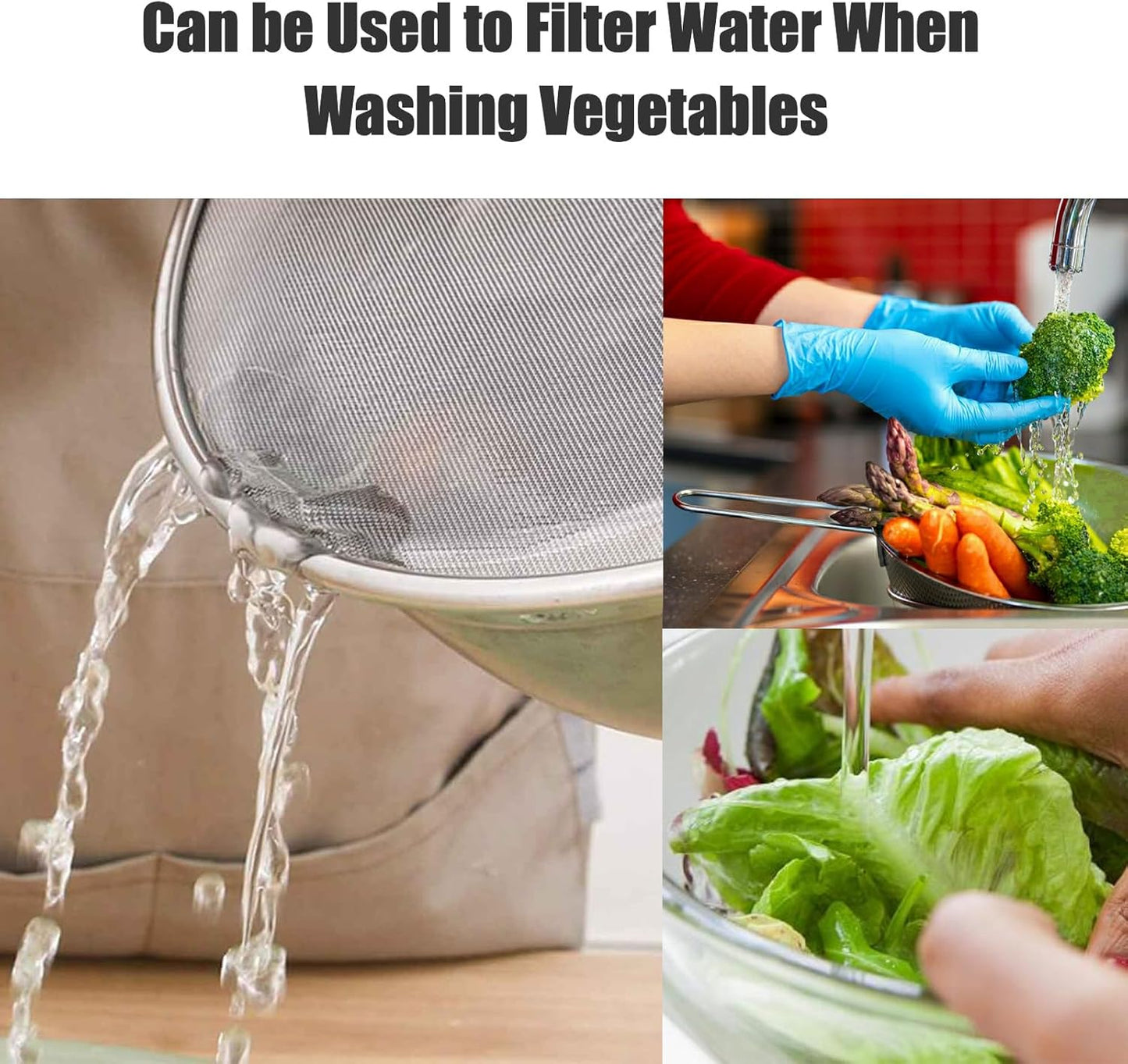 Splatter Screen for Cooking - Stainless Steel Grease Splatter Guard for Frying Pan, No Cooking Oil Mess No Burns, Ultra Fine Mesh Lids Set of 3(10", 11.5", 13")