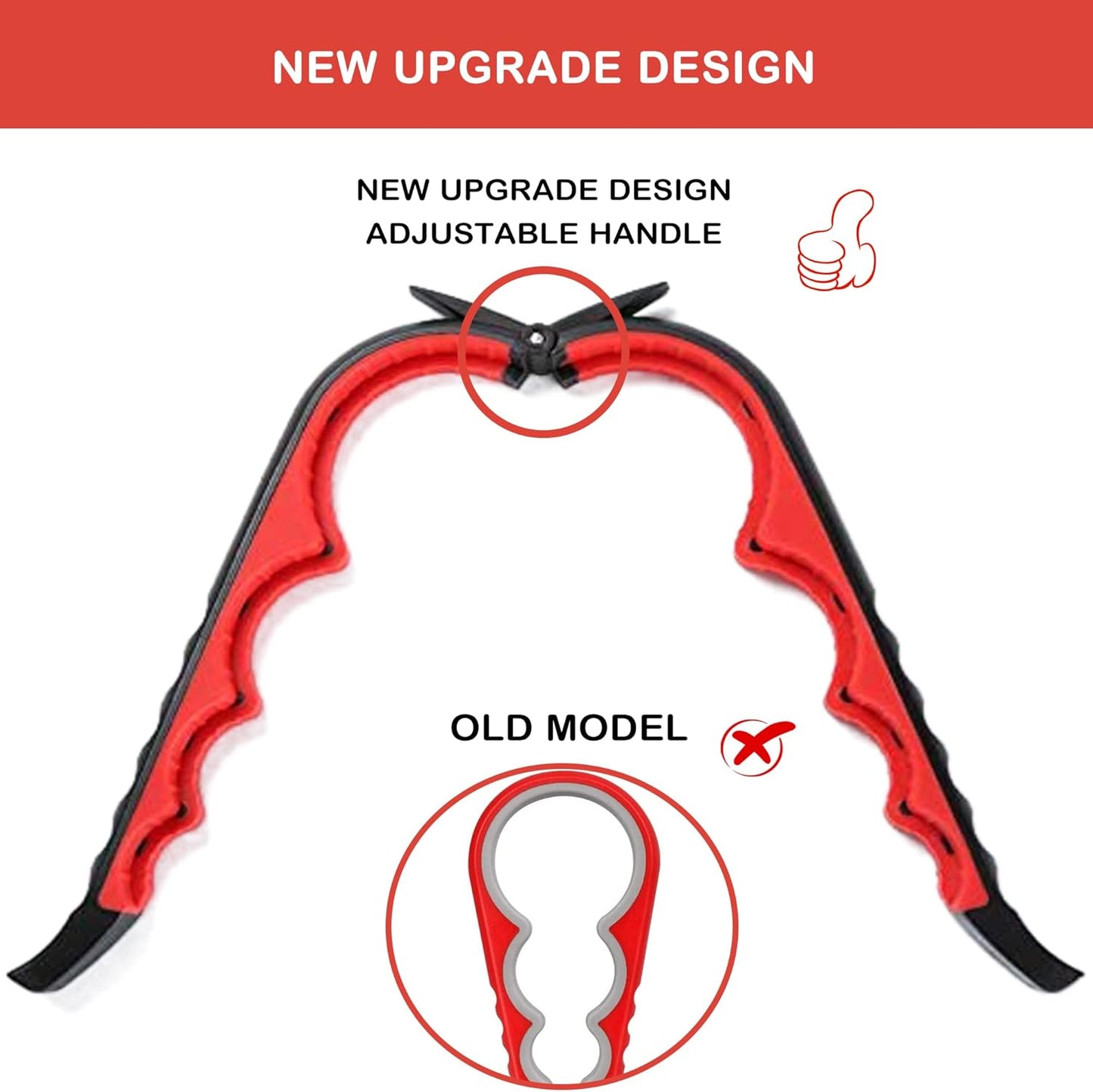 Jar Opener for Weak Hands, Seniors with Arthritis, 5 in 1 Multi Function Bottle Opener Lid Opener For Arthritic Hands with Non Slip Rubber Jar opener Gripper Pad