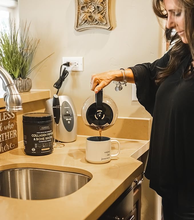 Premium Collagen Peptides Bone Broth Powder: Grass Fed Hydrolyzed Collagen Boost for Healthy Skin, Nails, Hair, Joints, Muscles, Bones, Digestion, Keto Friendly, Unflavored