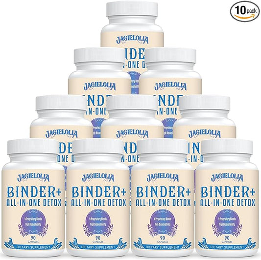 All-In-One Detox Binder Supplement 1500 MG - High Bioavailability, Liver Gut Detox Cleanse with Activated Charcoal, Zeolite & Bentonite Clay for Toxins, Liver, Digestive, 900 Vegan Capsules