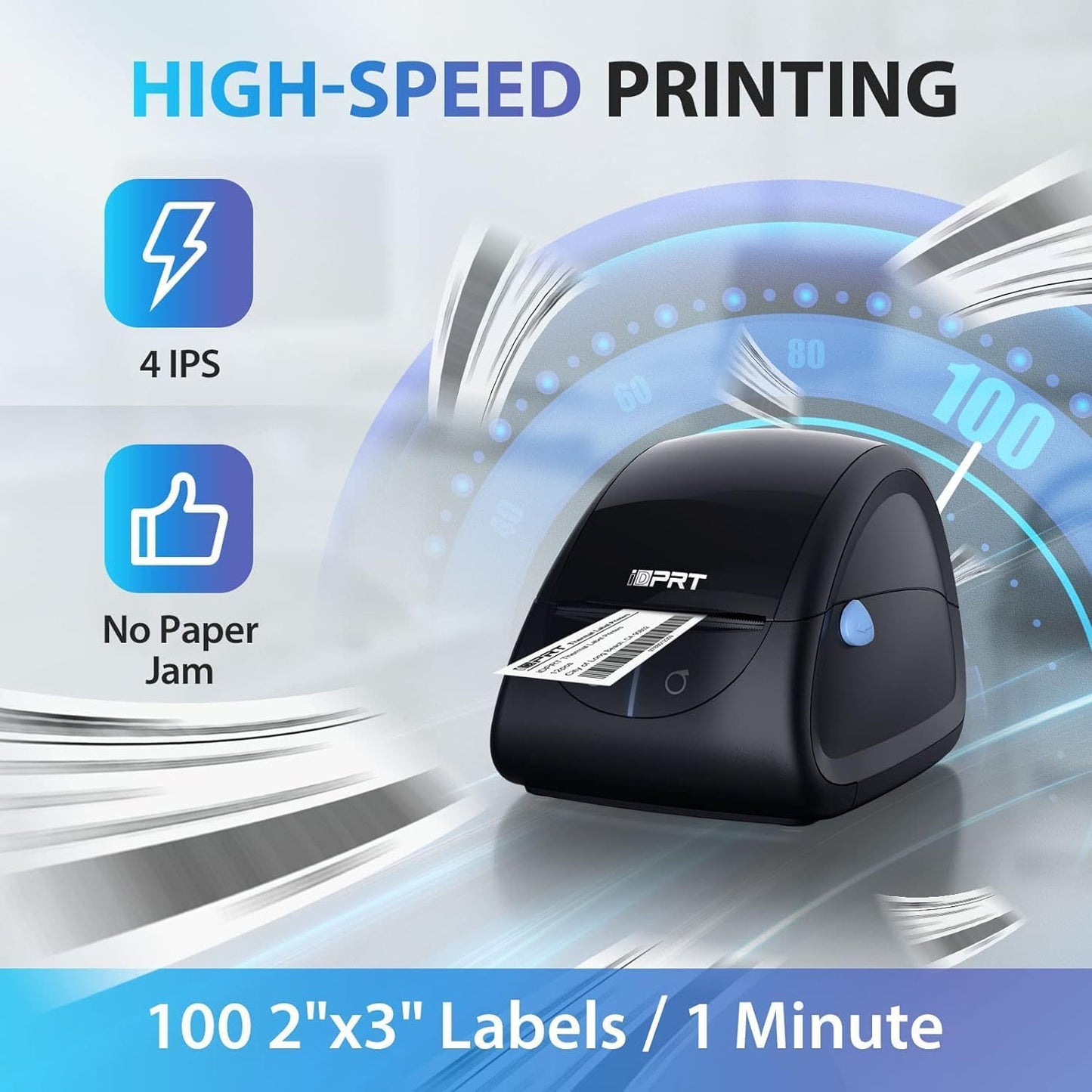 iDPRT Label Printer - SP310 Thermal Label Maker with Auto Label Detection, 1"-3.15" Print Width for Home, Office&Small Business, Suitable for Barcode, Address, Filling and Storing, Support Windows&Mac