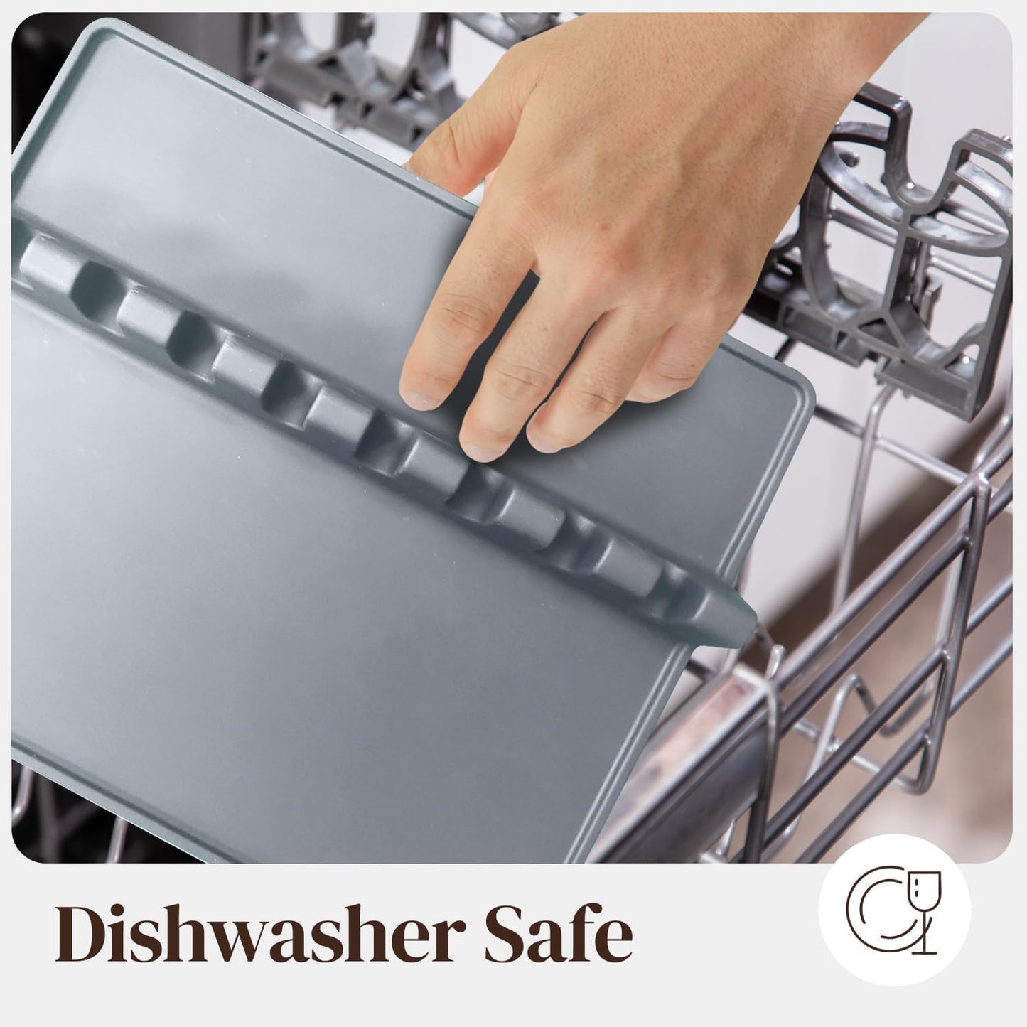 Silicone Spoon Rest for Stove Top with Drip Pad (1 Pack) - Extra Large Grey Heat-Resistant, BPA-Free Utensil Rest for Kitchen Counter - Utensil Holder for Spatulas, Tongs, Ladles and Kitchen Gadgets