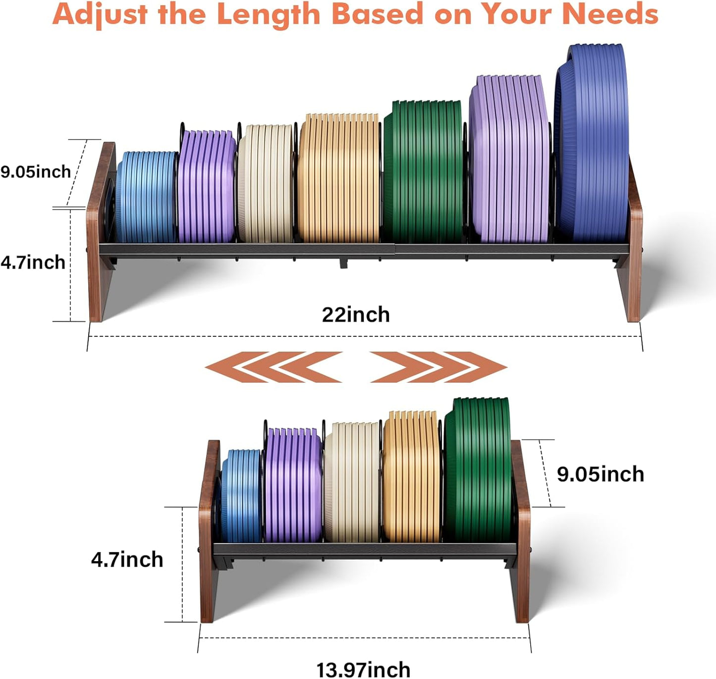 Expandable Food Container Lid Holder Organizer, Adjustable 13.97-22 Inch V-Shaped Kitchen Cabinet Storage Rack with 20 Slots & 6 Adjustable Dividers for Lids, Cutting Boards, Baking Pans