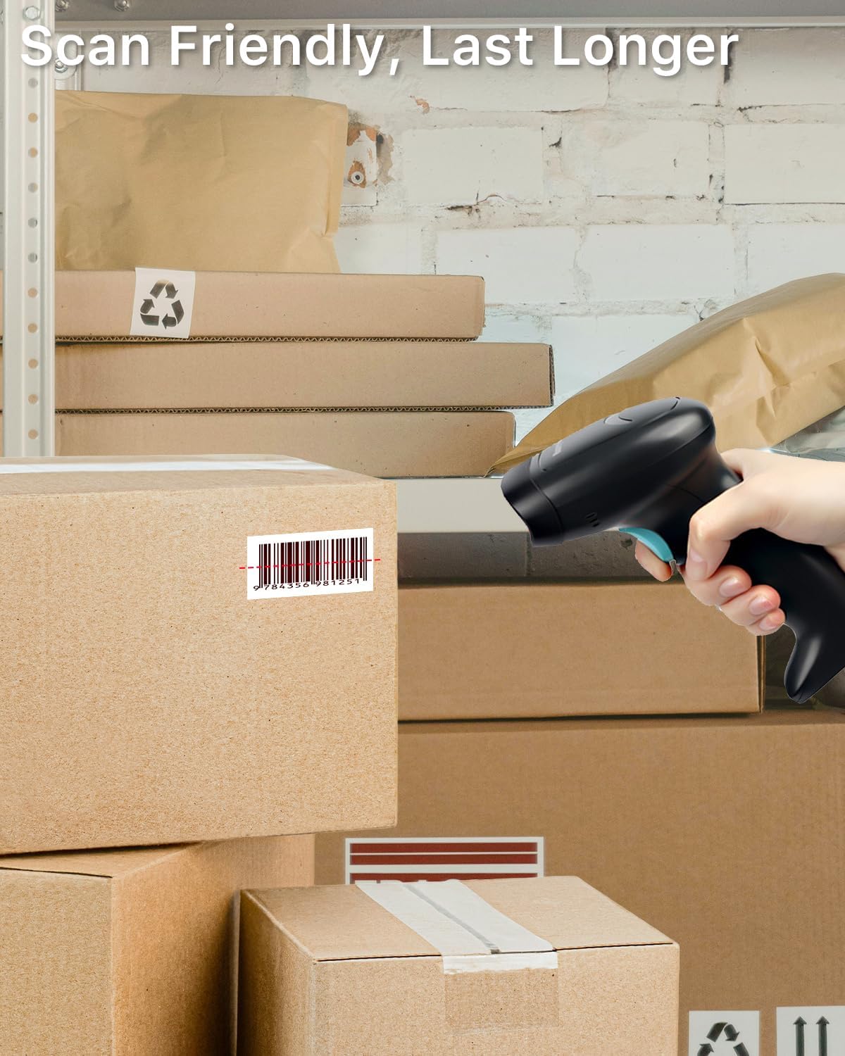 iEager 2x1 Inch Thermal Labels, White Rectangle Thermal Printer Stickers, Durable Shipping Label Printer Sticker for Barcode, Name, Address, 1000 Labels/Roll