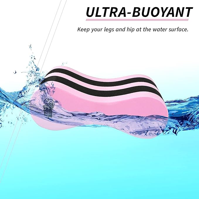 Sunlite Sports EVA 5-Layer Pull Buoy Leg Float - Pool Training Aid, Legs and HIPS Support for Adults, Kids, and Beginners, for Swimming Stroke