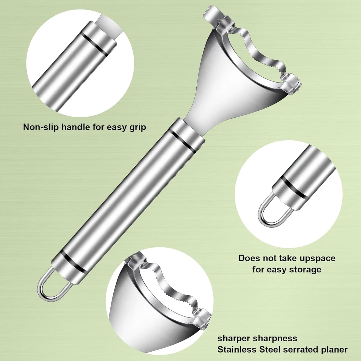 3 Pack Corn Cob Peeler, Corn Peeler & Stripper, Stainless Steel Corn Shovel, Corn Planer, Corn Fork, Corn on the Cob Remover, with Ergonomic Handle, Easy to Use, for Home & Outdoor Dining