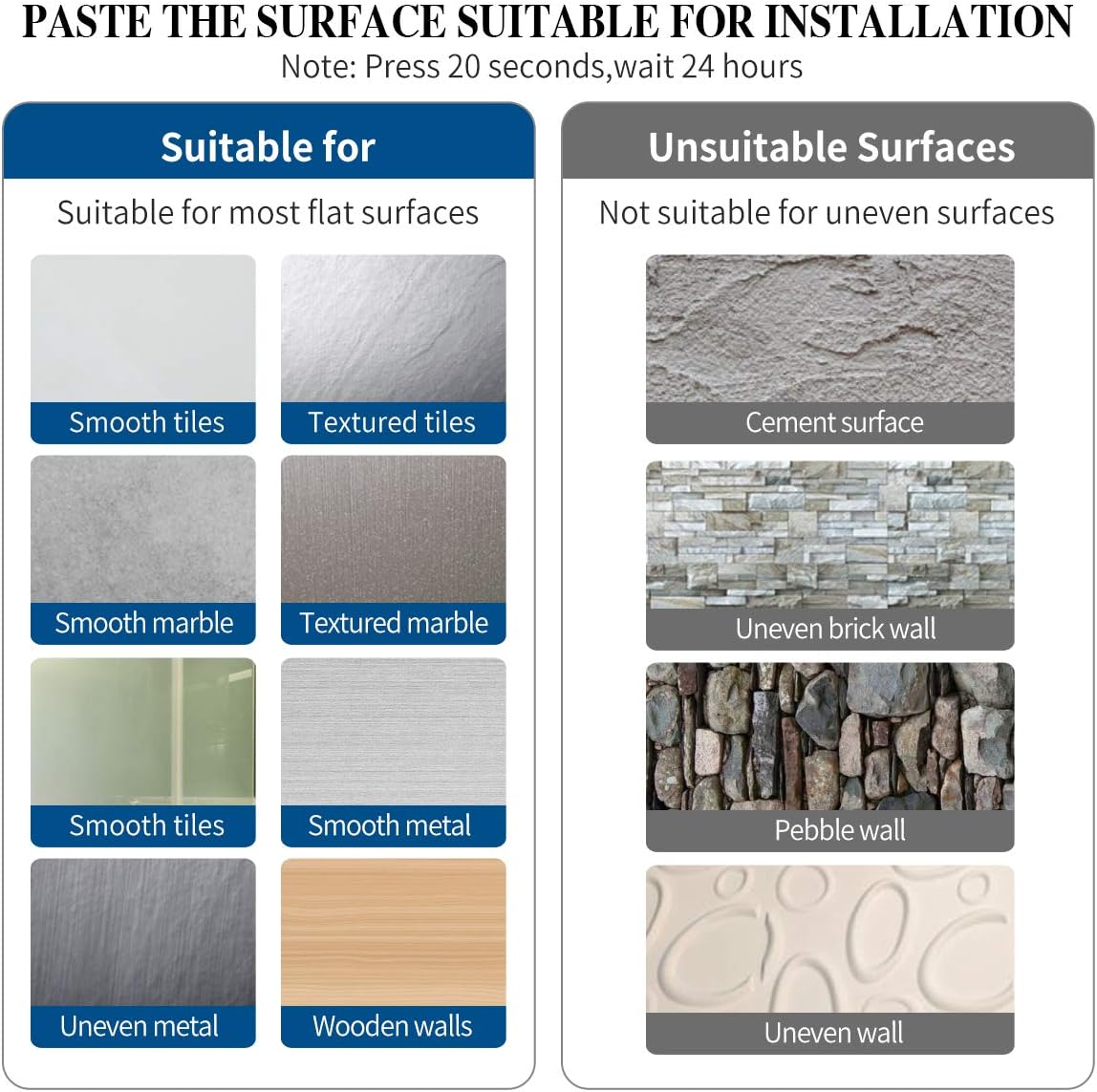 theaoo White Paper Towel Holder - Under Cabinet Paper Towel Holder for Kitchen, Adhesive Paper Towel Roll Rack for Bathroom Towel, Wall Mounted Matte Black Paper Towel Rack, SUS304 Stainless Steel