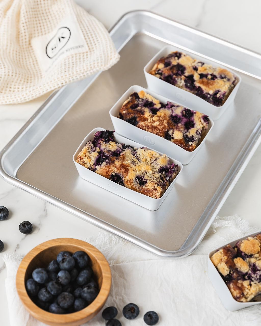 The Silicone Kitchen Reusable Silicone Bento Baking Cups, Non-Toxic, BPA Free, Dishwasher Safe Bento Box Accessories Lunch Box Dividers, Square and Rectangle, 24 Pack, Pink, Blue, Gray