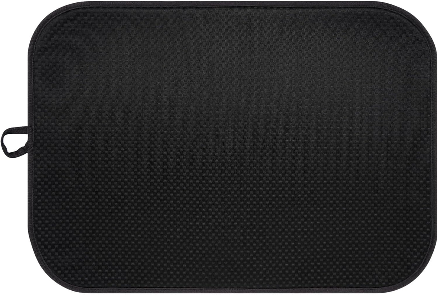 Black Dish Drying Mat XXL 17”x24” – Absorbent Kitchen Drying Mat for Kitchen Counter, Dish Rack Mat, Utensils, Pots & Pans – Dish Drying Pad, Drainer Mat, Dish Mats for Drying Dishes
