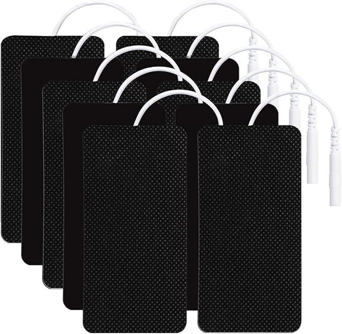 TENS Unit Electrode Pads TENS Pads Replacement Pads for TENS Unit Pads Electrodes for TENS Unit Replacement Pads 10PCS 2"x4" Adhesive Electrode Pads for AUVON TENS Unit Pads TENS 7000 Electrode Pads