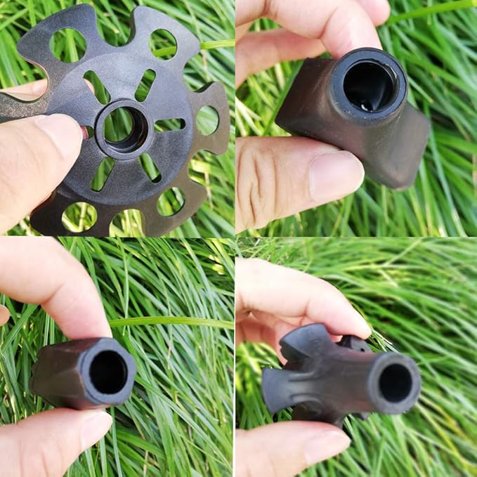 Replacement Rubber Tips Set for Trekking Pole Walking Hiking Sticks Tips Protectors