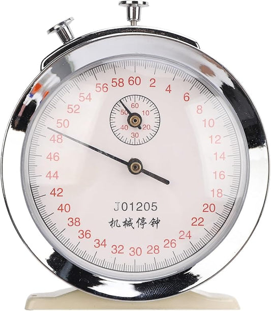 Mechanical Stop Watch, J01205 60 Second Sports Chronograph Running Timer for Physical Experiments Running Cycling