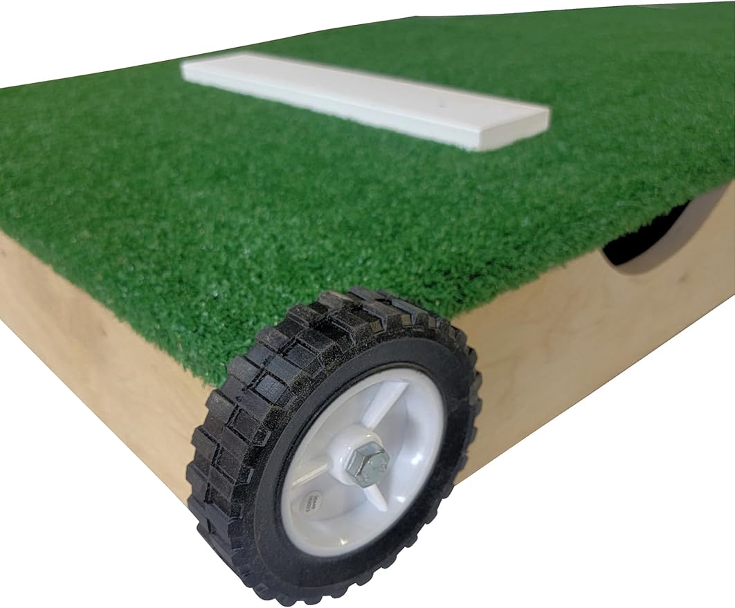 Titan Professional Mounds 6 Inch Ultra Portable Youth Baseball Pitching Mound with Wheels Ages 12 & Under