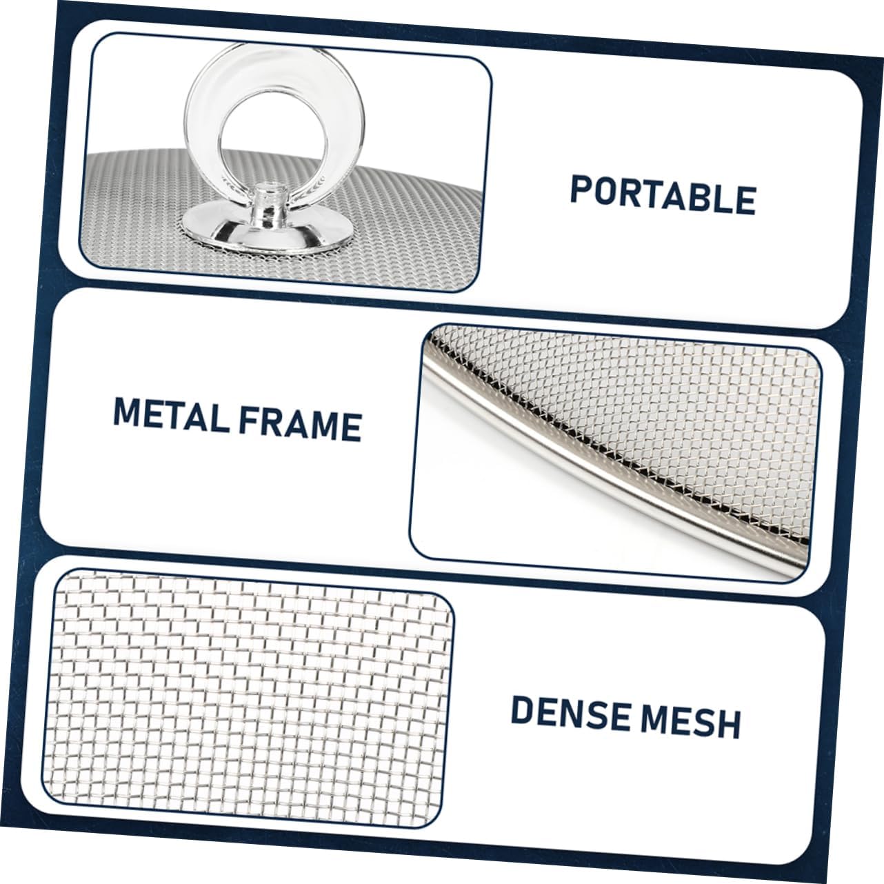 Food Tents 1pc Mesh Food Cover, Stainless Steel Food Tent, Large Screen Food Cover, Metal Mesh for Indoor Outdoor Picnic Caming (15.7inch/ 40cm) Picnic Accessories