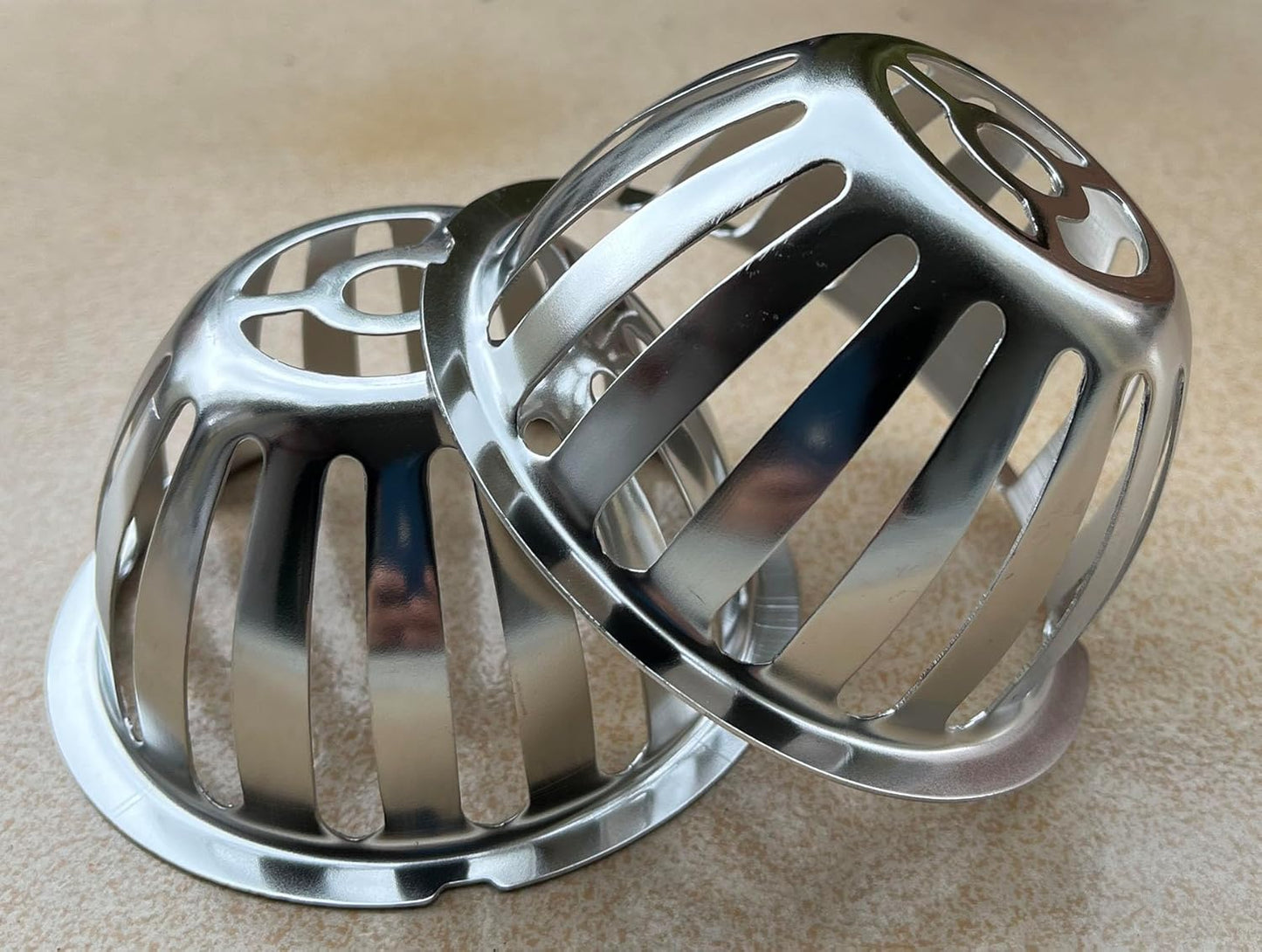 Stainless Steel Roof Dome Drain Cover Strainer Anti-Clogging Atrium Grate 2pcs/pk (Φ: 4 inch)