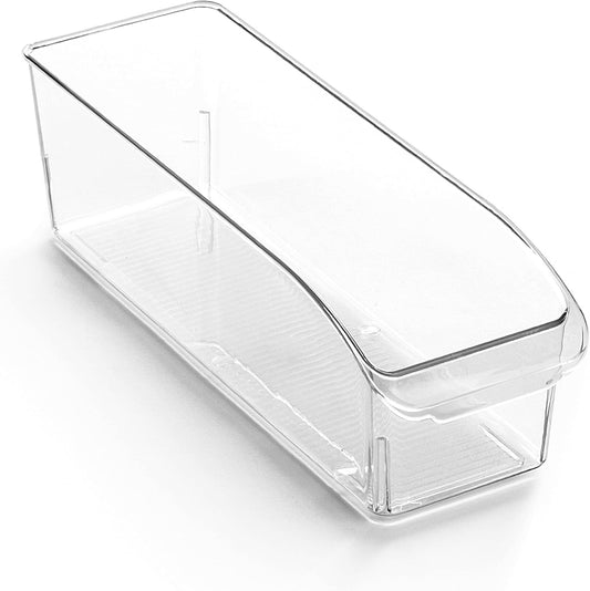 BINO | Plastic Storage Bins, Small | THE CURVE COLLECTION | Multi-Use Organizer Bins | Storage Containers Kitchen, Pantry and Home Organization | Fridge Organizers | Pantry Organization and Storage