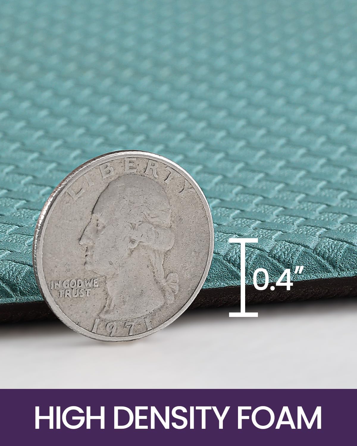 DEXI Kitchen Floor Mats Cushioned Anti Fatigue,17x29+17x59, Standing Runner Rug Waterproof, Comfort Memory Foam Padded for Front Sink Laundry Set of 2, Turquoise