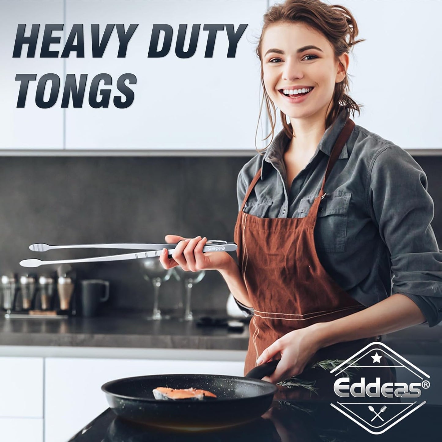 Kitchen Tweezers Tongs, Cooking Tweezers Stainless Steel - 3 Size 12'' 10'' & 8 inch Ideal for Meat, pasta, plating and pinching delicate small pieces of food, Set of 3