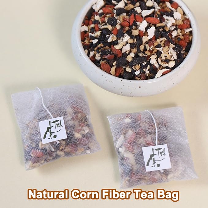 TEARELAE - Ginseng Six Treasure Tea - 10g x 25 Count - Traditional Chinese Herbal Tea for Kidney & Liver Support, 7 Precious Ingredients - Natural Herbal Blend for Daily Wellness - Caffeine-free