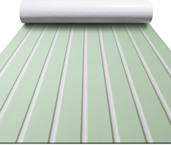 FOCEAN Boat Flooring EVA Foam Boat Decking Faux Teak Marine Flooring Boat Mat Boat Carpet Sheet for Motorboat RV Yacht Kayak Surfboard, 94.5"x 47.2"/35.4"/23.6"/15.7"