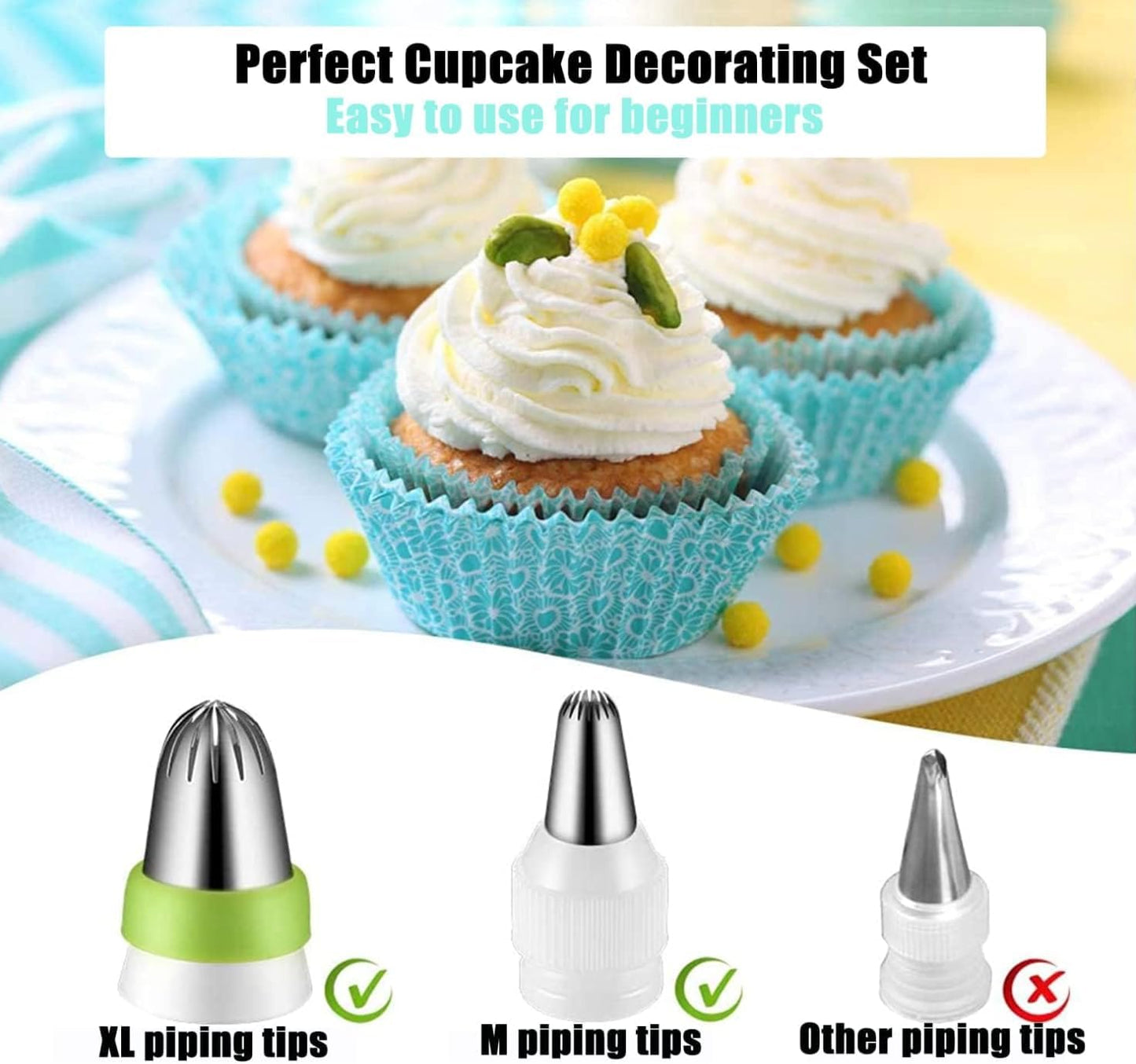 zhonglinhua99pcs Cake Pan Set with Removable Base, Cake Decorating Supplies with 3 Nonstick Bakeware Springform Pans (8" 9" 10"), Numbered Icing Piping Tips and Other Baking Supplies for Cheesecake