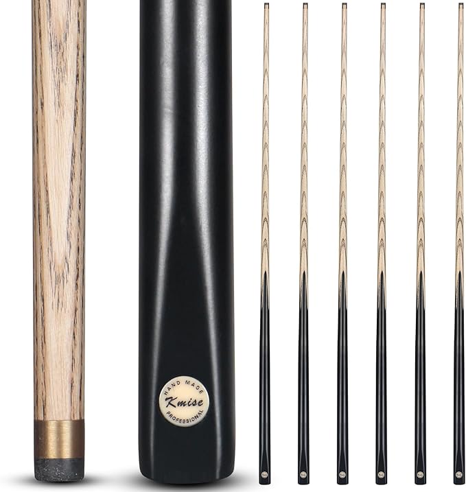 Kmise Pool Cue Sticks, 41"/57??58" Hardwood Pool Cue Set of 4/6/8, 13OZ/20OZ with 13/10 MM Brass Tips, Table Billiard Cue Stick for Bar, Home, Billiard Room