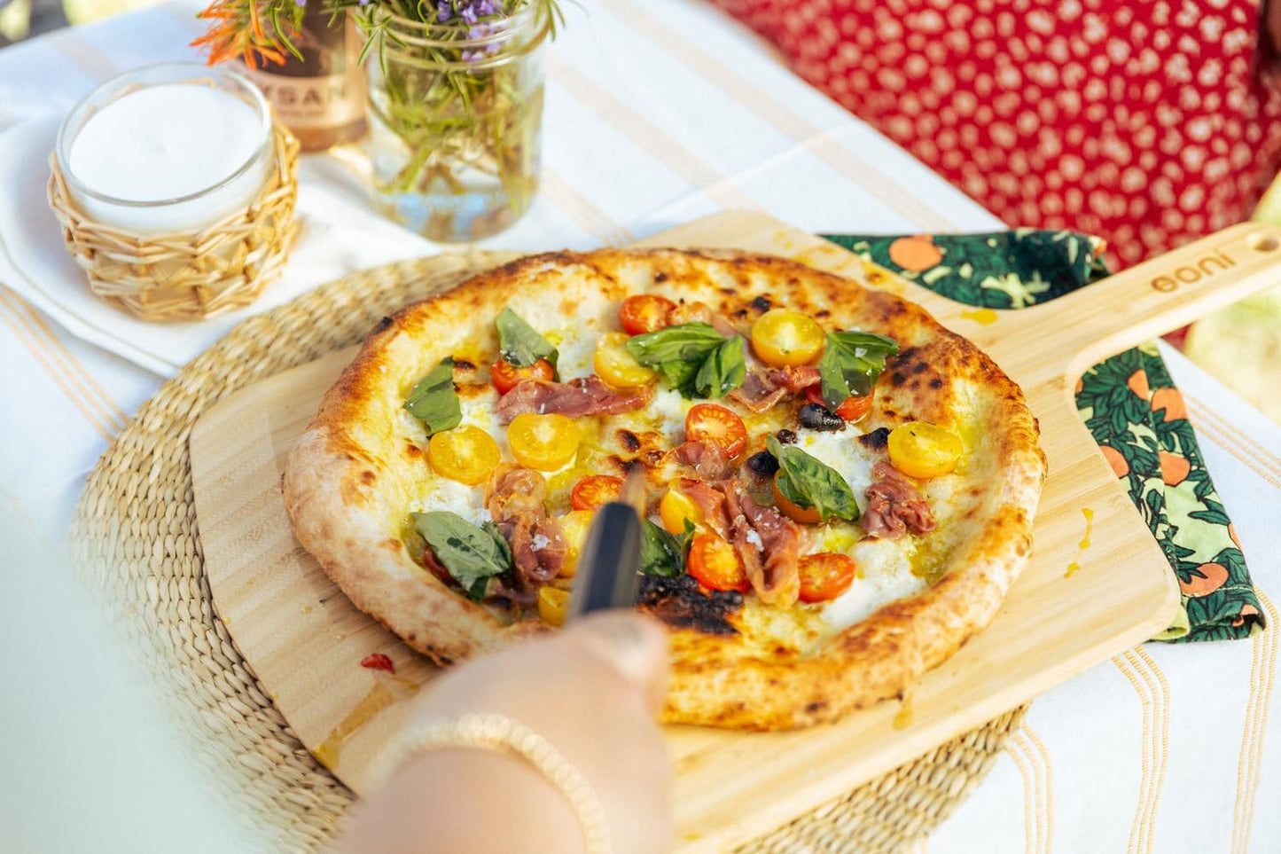 Ooni 14” Bamboo Pizza Peel – Wooden Pizza Peel 14 Inch, Pizza Spatula Paddle, Pizza Cutting Board, Wood Pizza Turning Peel, Pizza Oven Accessories, Pizza Tools, Pizza Peel Wood, Pizza Board