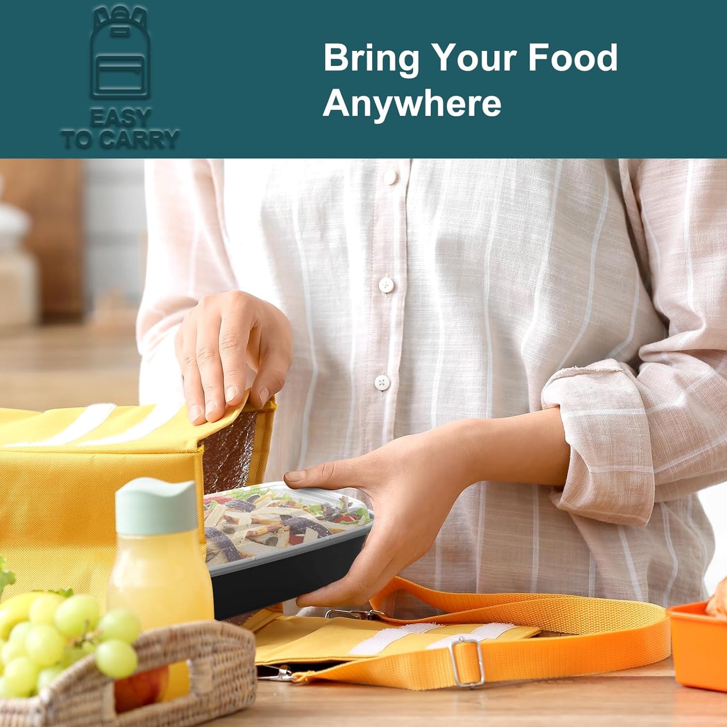 WGCC Meal Prep Containers, 50Pack [38OZ] Food Storage Containers With Lids, Reusable Food Prep Containers, To Go Containers With Lids, BPA-free, Stackable, Microwave/Dishwasher/Freezer Safe