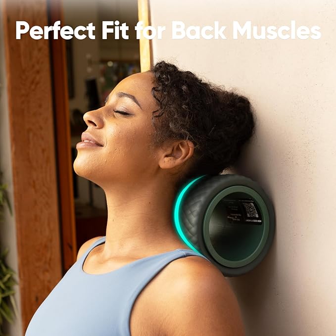 FitBeast Back Roller - Deep Tissue Massage Wheel, Yoga Wheel & Back Stretcher for Pain Relief (6'')