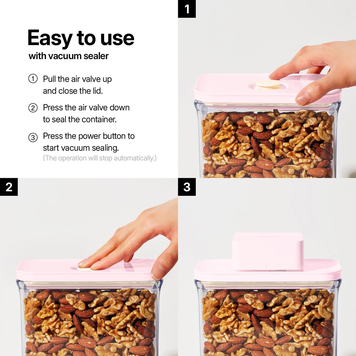 Premium Airtight Food Storage Containers ROSE Rectangular 1.06qt 2P/SET, Patented Double Silicone Lining, 100% Leak Proof, BPA-FREE