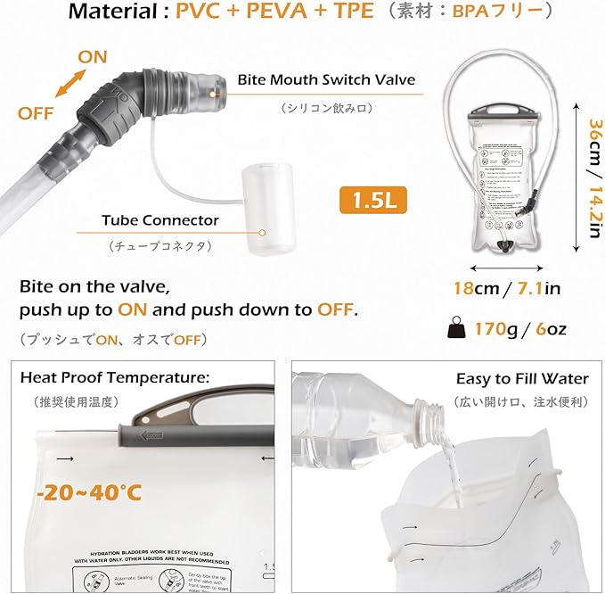TRIWONDER Hydration Backpack Lightweight Water Pack for Men Women Hydration Pack for Cycling, Running, Hiking and Biking