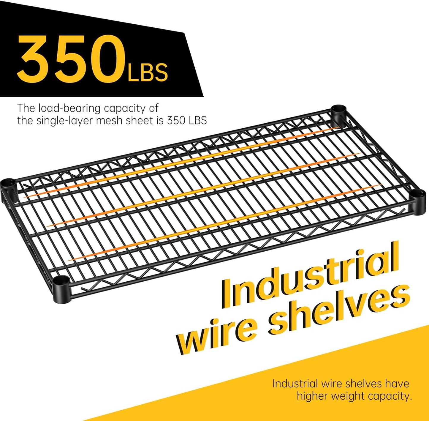 SINGAYE 4 Garage Heavy Duty Shelving Unit Kitchen Pantry Close Home Organizers and Storage Bathroom Shelf Laundry Room Organization Industrial Book Metal Wire Adjustable Shelves