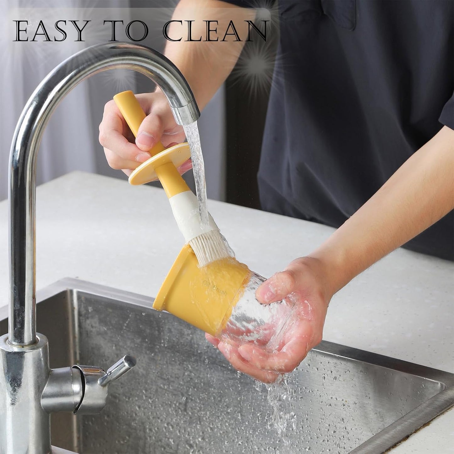 3 Pack Oil Bottle With Brush 300ml/10oz - Glass Oil Dispenser for Kitchen Cooking, BBQ Sauce, Vinegar - Basting Bottle With Silicone Brush