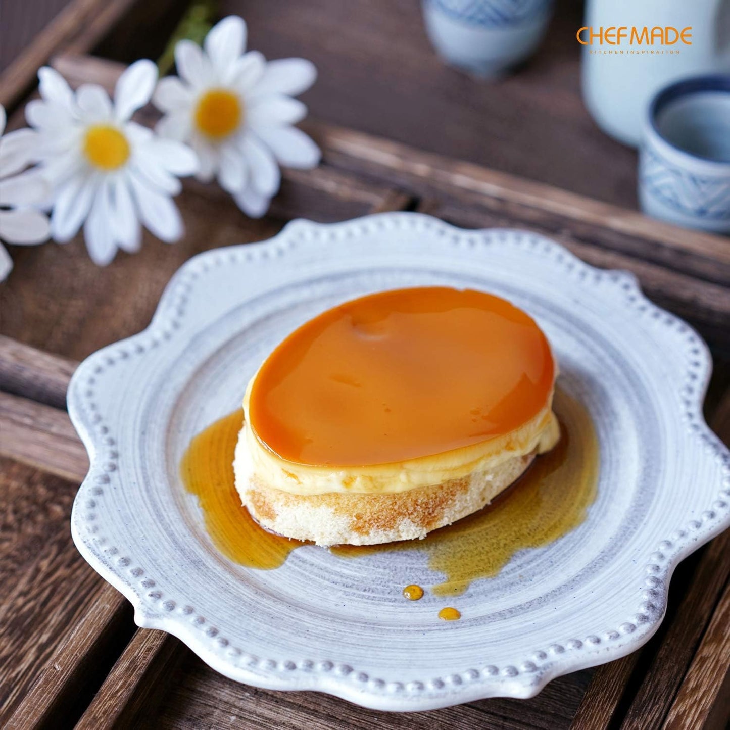 CHEFMADE Mini Cheese Cake Pan Set, 3.7-Inch 4Pcs Non-Stick Oval Cake and Loaf Bakeware for Oven and Instant Pot Baking (Champagne Gold)