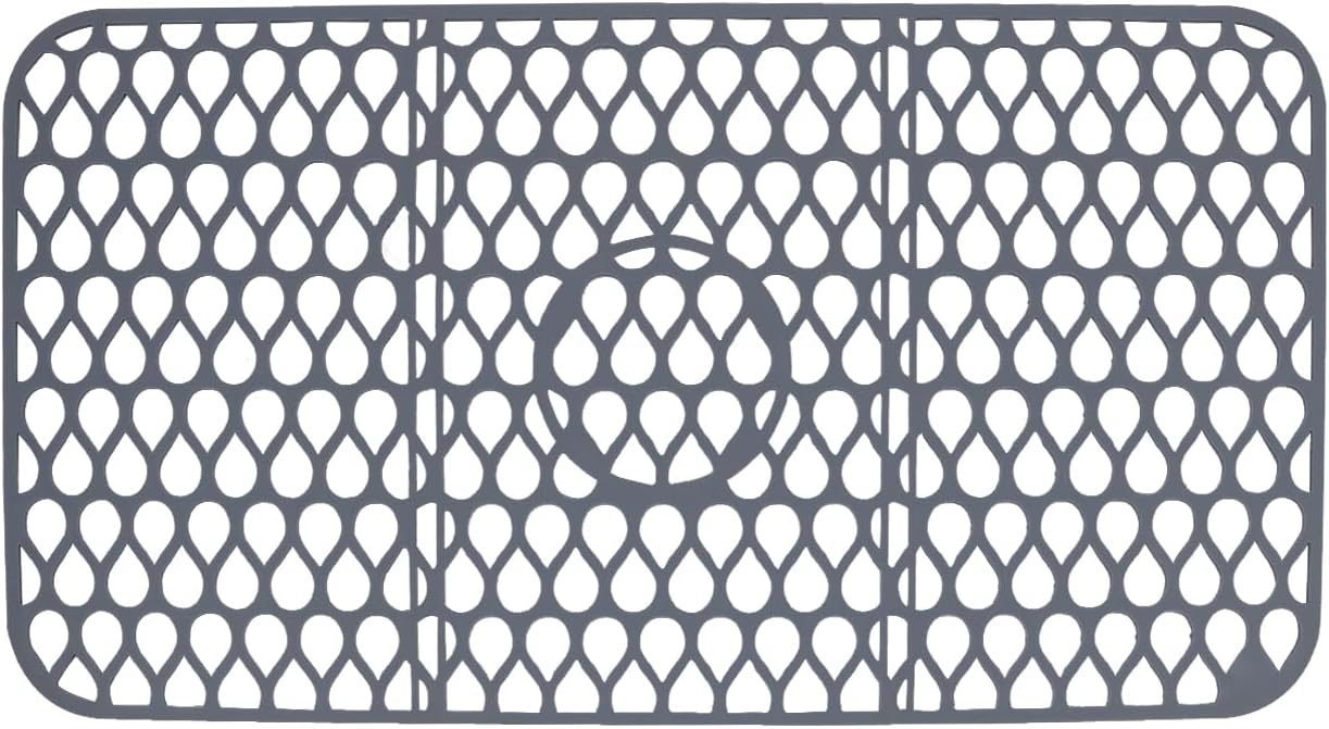 NICE DAY Sink Mat, Sink Protectors for Kitchen Sink By Better Housewares Wok Stand Strong Adsorption And Skid Resistance PVC Free Silicone Sink Mat (Extra Large: 26"x14")