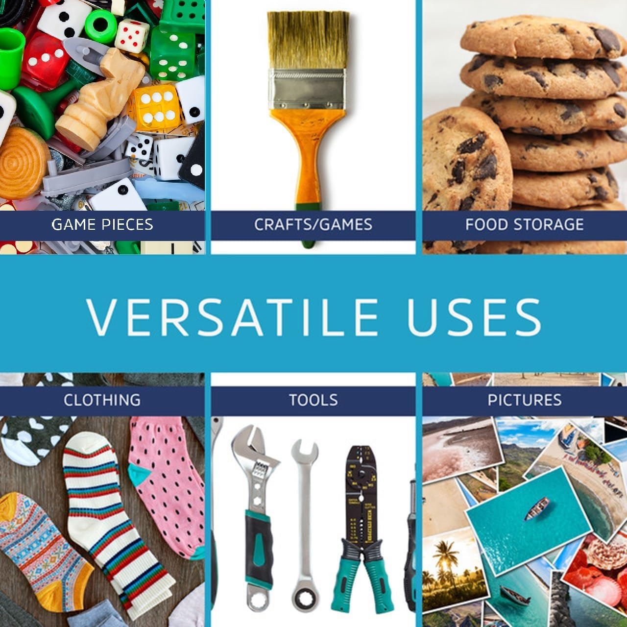 12" x 15" Large Zip Bags, 2 Mil Thick Clear Plastic Reclosable Zipper Lock Bags with Write-on White Block, with Resealable Zip Top Lock for Food Storage & Office Supplies, 1000 Count