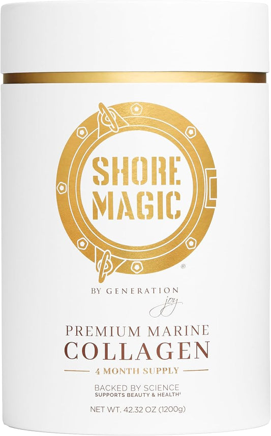 Premium Marine Collagen Powder with Type I II III and IV Hydrolyzed Peptides for Women Men Sustainably Sourced Wild Fish Unflavored Certified Halal Kosher - 4 Month Supply (Price 3 Months)