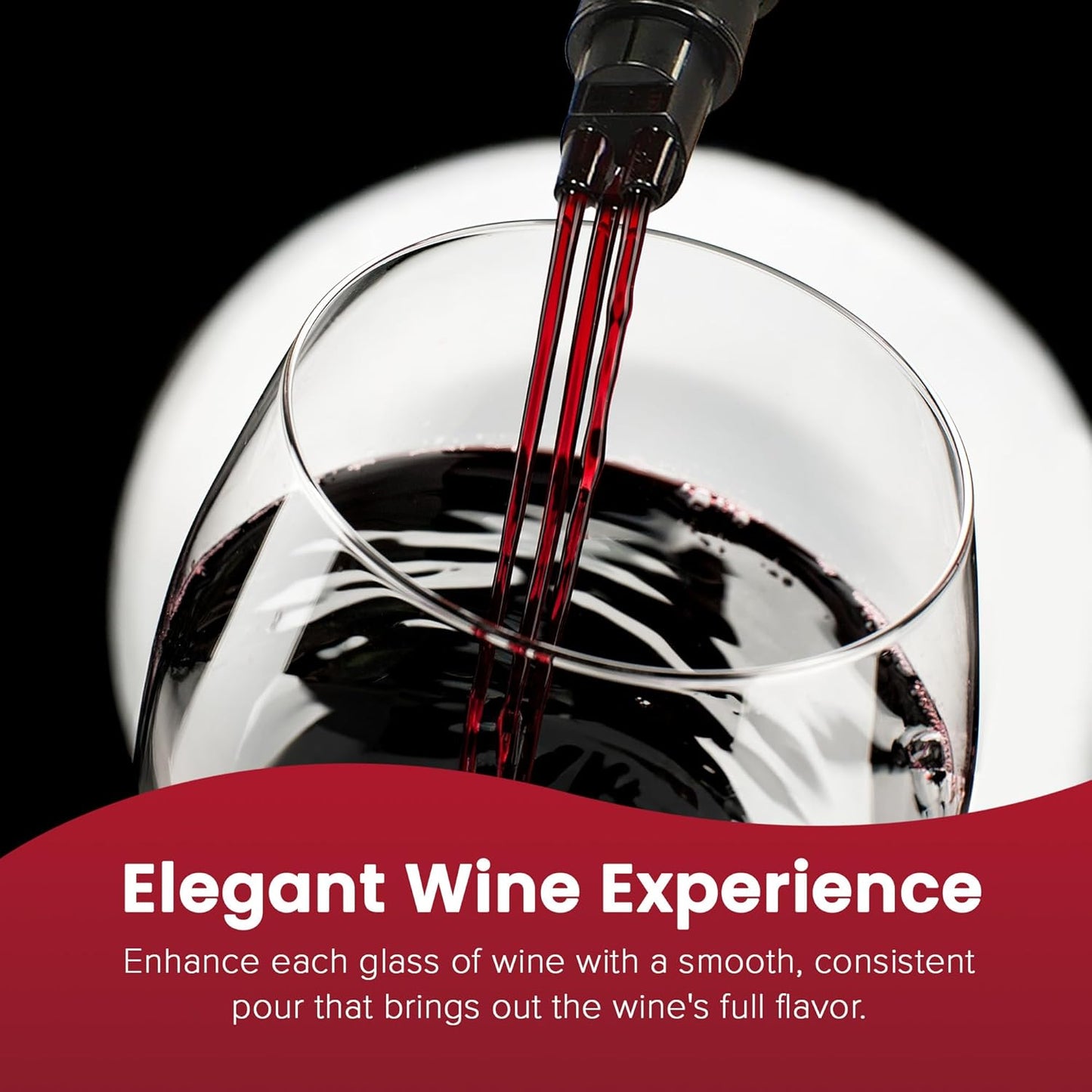 Air Speed Wine Aerator Modest Design Multi-Stream Drip Free Wine Aeration 3 Stainless Steel Spouts, Handmade Kitchen Essential Easy To Use, No-Drip valentines day gift for her in Protective Gift Case