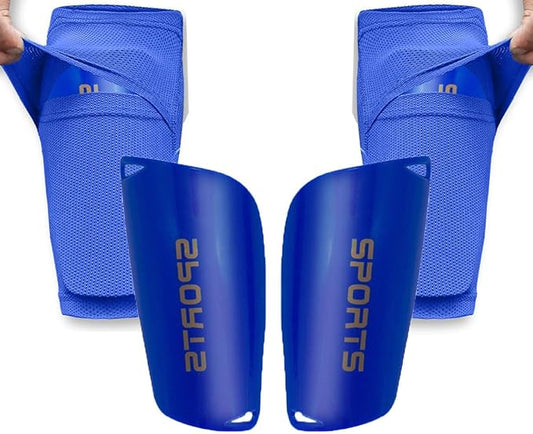 Soccer Shin Guards for Kid Youth Teen Adult - Shin Guards Sleeves with Inserted Pocket Cushion Protection Reduce Shocks and Injuries for TeamSports