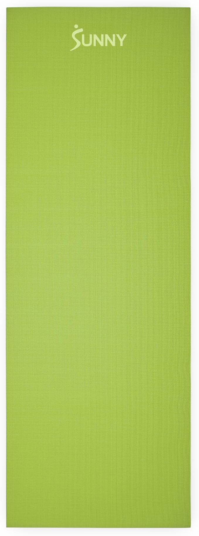 Sunny Health & Fitness Non-Slip Yoga Mat – Durable, Anti-Tear, Lightweight, Cushioned Support for Yoga, Pilates, Stretching Exercises, Meditation and Floor Workouts | Multiple Sizes & Colors