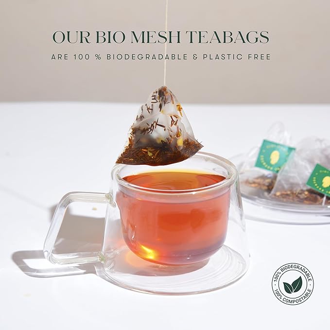 Luxmi Estates Moringa Mint Organic Moringa Mint Green Tea (50 Tea Bags) Caffeine Free Tea Bags For Digestion, Detox, and Stress Relief, With Certified Organic Herbal Tea