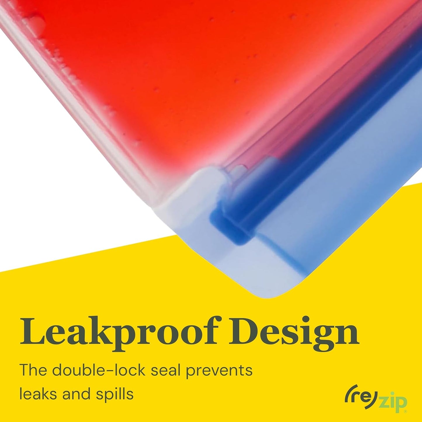 (re) zip Gallon Reusable Bags | BPA-Free, Food Grade, Leakproof, Freezer and Dishwasher Safe | Holds 16 Cups / 128 Fl Oz | 8-Pack (Clear)