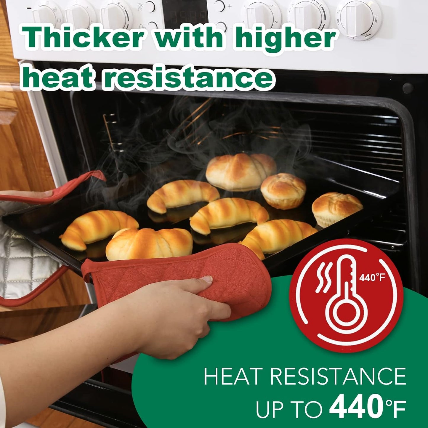 Joyhalo 6 Pack Pot Holders for Kitchen,Cotton Oven Holder with Great Heat Resistance,Non Slip Hot Pads for Kitchen Clearance,Spice