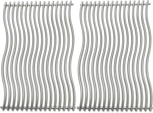 17-3/4" Stainless Steel 2Pack Waved Cooking Grids Grates Replacement Parts for Napoleon Rogue 425 Series 425xt 425 SIB Gas Grill S83013